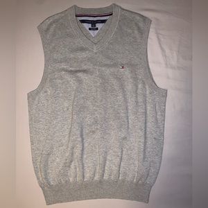 Tommy Hilfiger Gray Sweater Vest, Medium